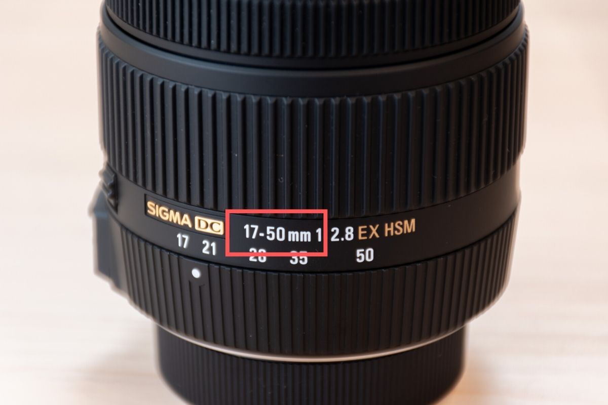レンズの焦点距離(17mm-50mm)